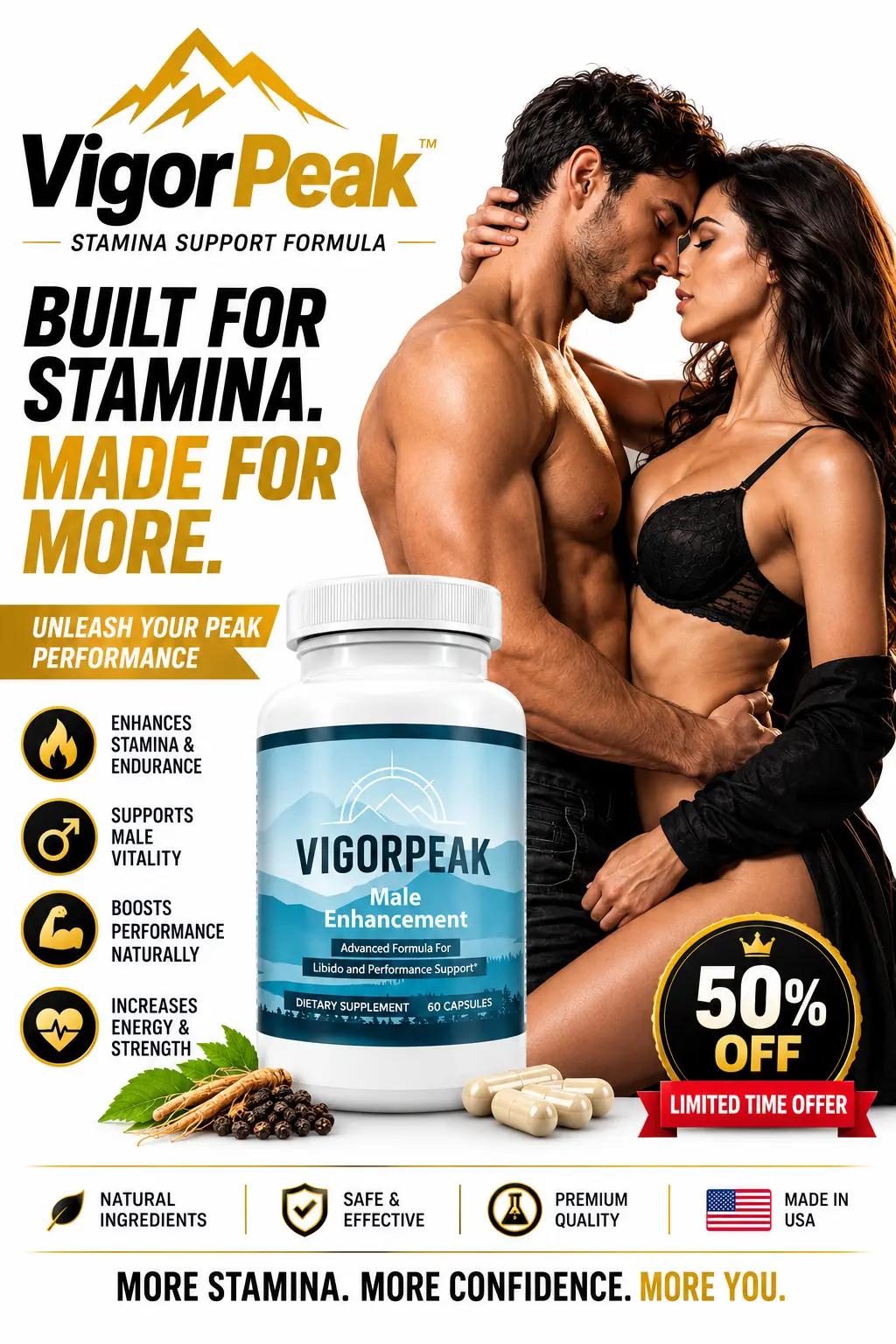 VigorPeak Daily Energy and Vitality Support Supplement
